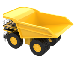 Mining truck isolated on background. 3d rendering - illustration png