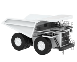 Mining truck isolated on background. 3d rendering - illustration png