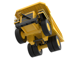 Mining truck isolated on background. 3d rendering - illustration png