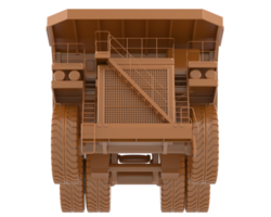 Mining truck isolated on background. 3d rendering - illustration png