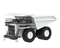 Mining truck isolated on background. 3d rendering - illustration png