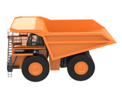 Mining truck isolated on background. 3d rendering - illustration png