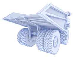 estrazione camion isolato su sfondo. 3d interpretazione - illustrazione png