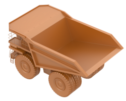 Mining truck isolated on background. 3d rendering - illustration png