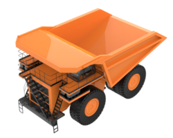 Mining truck isolated on background. 3d rendering - illustration png