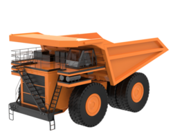 Mining truck isolated on background. 3d rendering - illustration png