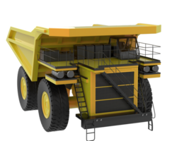 Mining truck isolated on background. 3d rendering - illustration png