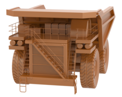 Mining truck isolated on background. 3d rendering - illustration png