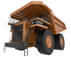 Mining truck isolated on background. 3d rendering - illustration png