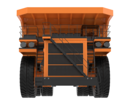 Mining truck isolated on background. 3d rendering - illustration png