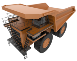 Mining truck isolated on background. 3d rendering - illustration png