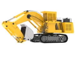 Excavator isolated on background. 3d rendering - illustration png