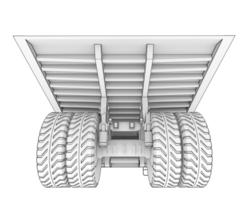 minería camión aislado en antecedentes. 3d representación - ilustración png