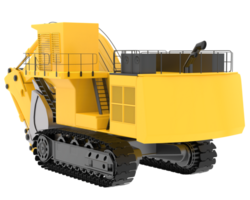 Excavator isolated on background. 3d rendering - illustration png