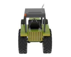 Tractor isolated on background. 3d rendering - illustration png