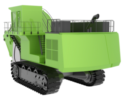 Excavator isolated on background. 3d rendering - illustration png