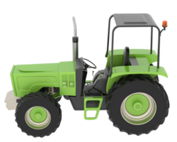 Tractor isolated on background. 3d rendering - illustration png