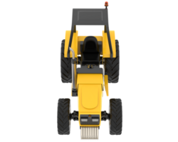 Tractor isolated on background. 3d rendering - illustration png