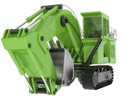 Excavator isolated on background. 3d rendering - illustration png