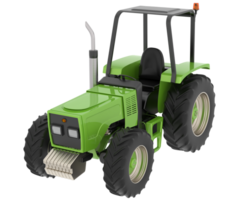 Tractor isolated on background. 3d rendering - illustration png