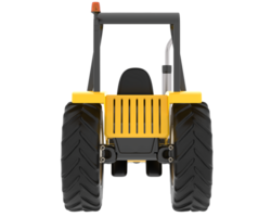 Tractor isolated on background. 3d rendering - illustration png