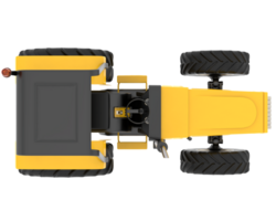 Tractor isolated on background. 3d rendering - illustration png