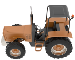 Tractor isolated on background. 3d rendering - illustration png