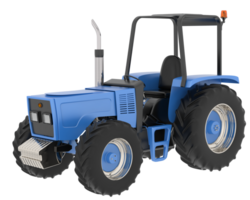 Tractor isolated on background. 3d rendering - illustration png