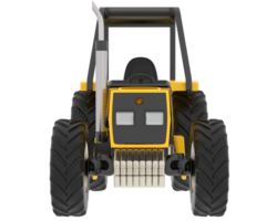 Tractor isolated on background. 3d rendering - illustration png