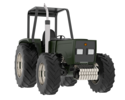 Tractor isolated on background. 3d rendering - illustration png