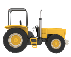 Tractor isolated on background. 3d rendering - illustration png