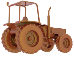 traktor isolerat på bakgrund. 3d tolkning - illustration png