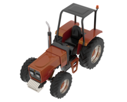 traktor isolerat på bakgrund. 3d tolkning - illustration png