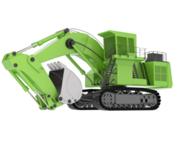 Excavator isolated on background. 3d rendering - illustration png
