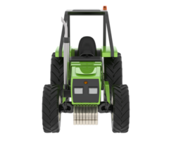 Tractor isolated on background. 3d rendering - illustration png