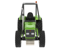 Tractor isolated on background. 3d rendering - illustration png