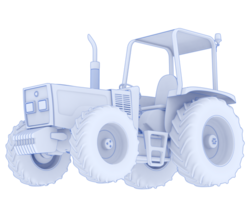 Big farming vehicle isolated on background. 3d rendering - illustration png