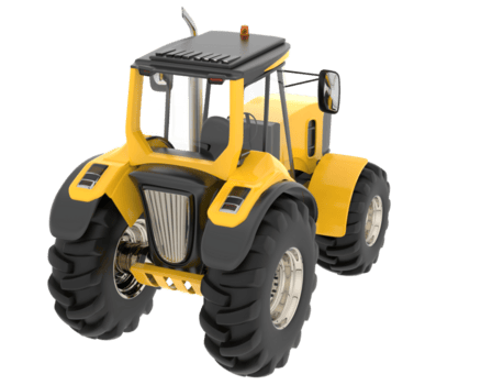 groß Landwirtschaft Fahrzeug isoliert auf Hintergrund. 3d Rendern - - Illustration png