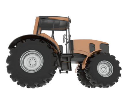 groß Landwirtschaft Fahrzeug isoliert auf Hintergrund. 3d Rendern - - Illustration png