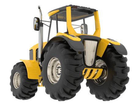 groß Landwirtschaft Fahrzeug isoliert auf Hintergrund. 3d Rendern - - Illustration png