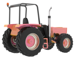 traktor isolerat på bakgrund. 3d tolkning - illustration png