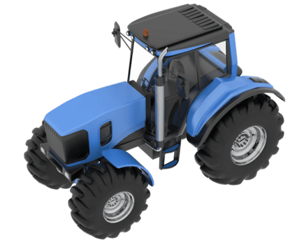 groß Landwirtschaft Fahrzeug isoliert auf Hintergrund. 3d Rendern - - Illustration png