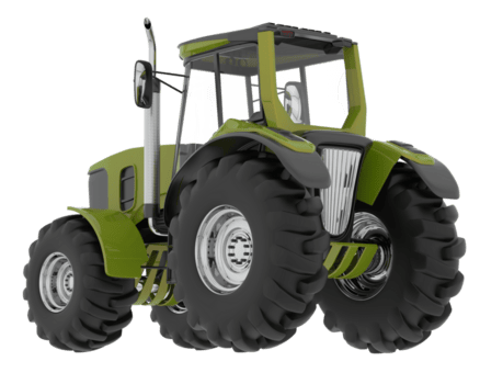 groß Landwirtschaft Fahrzeug isoliert auf Hintergrund. 3d Rendern - - Illustration png