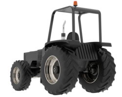 Tractor isolated on background. 3d rendering - illustration png