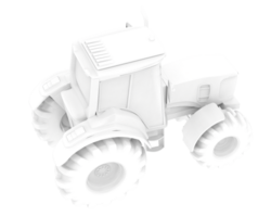 Big farming vehicle isolated on background. 3d rendering - illustration png