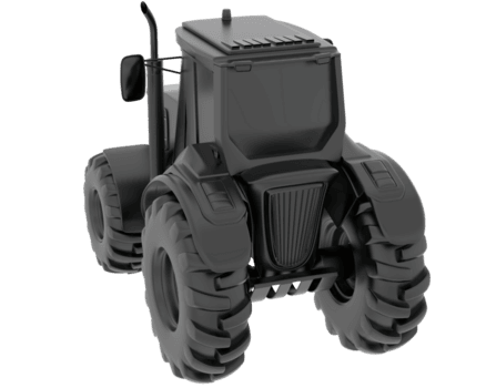 groß Landwirtschaft Fahrzeug isoliert auf Hintergrund. 3d Rendern - - Illustration png