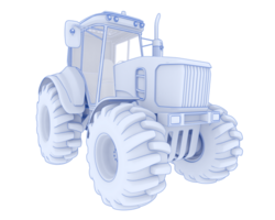 Big farming vehicle isolated on background. 3d rendering - illustration png