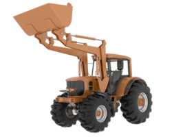 Excavator isolated on background. 3d rendering - illustration png