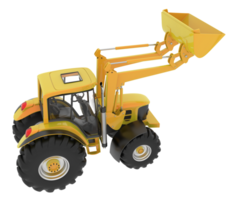 Bagger isoliert auf Hintergrund. 3d Rendern - - Illustration png