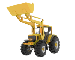 Excavator isolated on background. 3d rendering - illustration png